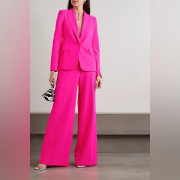 L'AGENCE Pink Wide Leg Pants - Picture 2 of 11